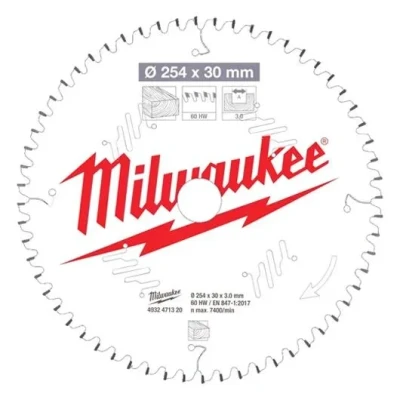 Bild av Milwaukee CSB MS W Sågklinga 254x3x30 mm, 60T