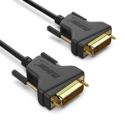 Bild av DVI till kabel, BENFEI 0,9 meter D 24 + 1 guldpläterad dubbel länk stöder hög upplösning 2560 x 1600 för spel, DVD, bärbar dator, HDTV