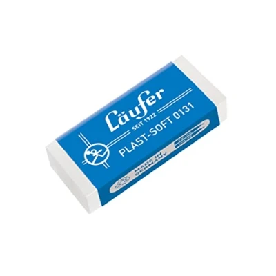 Bild av Läufer 00131 plast Soft 0131 suddgummi, mjuk för pennor och färgpennor, transparent