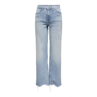 Bild av ONLY Onljuicy WIDE Jeans straight leg, Storlek: 28x32, Light blue denim