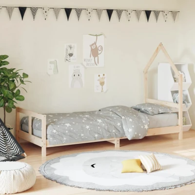 Bild av VidaXl Sängram För Barnsäng 80X200 Cm I Massiv Furu