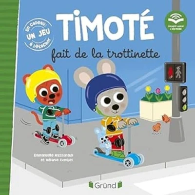 Bild av Timoté fait de la trottinette (Écoute aussi l&#039;histoire) Album jeunesse À partir 2 ans