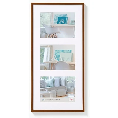 Bild av walther design tavelram brons 3x 10x15 cm galleri med passepartout, New Lifestyle plastram KV315J