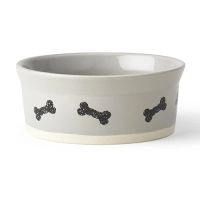 Bild av Active Canis Classy Bones 5&quot; Bowl Light Gray 1.5 cups