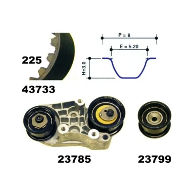 Bild av MAPCO 23733 Kit de distribution 225 OPEL: Vectra B Berline, Omega Calibra A, SAAB: 9 5 Berline