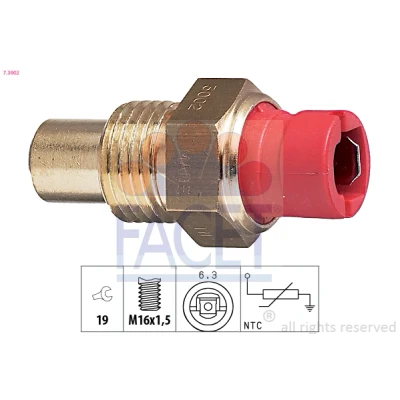 Bild av FACET 7.3002 Sonde De Température Liquide Refroidissement Made in Italy OE Equivalent ALFA ROMEO: Alfetta Berline, 75, Spider