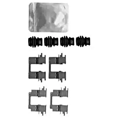Bild av DELPHI LX0624 Kit d&#039;accessoires, plaquette de frein à disque MITSUBISHI: OUTLANDER 3, ASX SUV, CITROËN: C4 Aircross, PEUGEOT: 4008 SUV