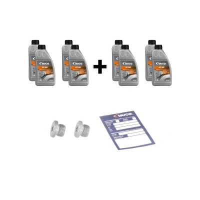 Bild av VAICO V33 0533 XXL Jeu de pièces, vidange boîte automatique avec vis d&#039;huile, accessoires quantité d&#039;huile pour rinçage à l&#039;huile