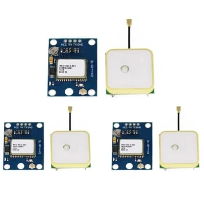 Bild av GPS modul, GY NEO6MV2 NEO 6M flygstyrningsmodul 3V 5V med superstark keramisk antenn för Arduino EEPROM APM 2.5 (3 stycken
