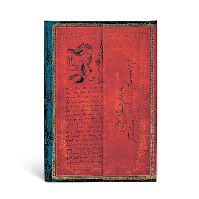 Bild av Paperblanks Lewis Carroll Alice in Wonderland Embellished Manuscripts Hc Journal Mini Unlined Wrap 176p 85gsm