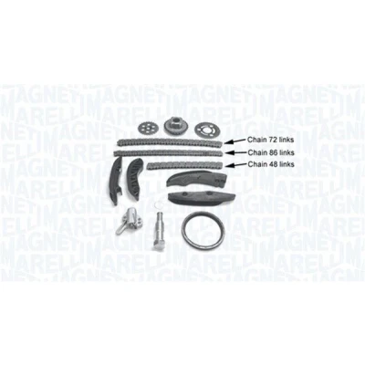 Bild av MAGNETI MARELLI 341500001390 Jeu de distribution à chaînes avec joint d&#039;étanchéite Simplex BMW: X5, 3 Berline, Touring