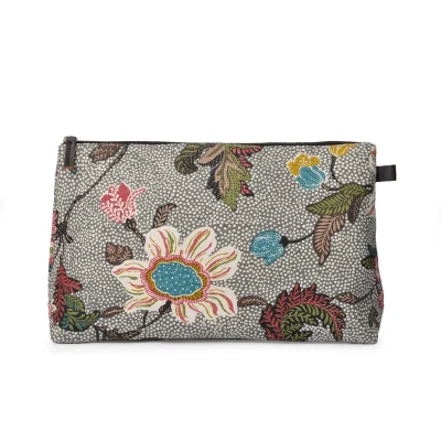 Bild av Ceannis Cosmetic Large Flower Linen Grey 34x20.5x9 cm pcs 1
