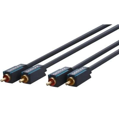 Bild av Clicktronic Casual cinch koaxial stereo ljudkabel (2 x RCA kontakt/2 kontakt) 0,5 m