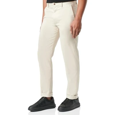 Bild av GANT Herr vanlig Tp Chinos klassiska byxor, Kitt, 33W x 32L
