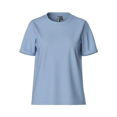Bild av Pcria Ss Fold Up Solid Tee Noos Bc, Kashmirblå, XS