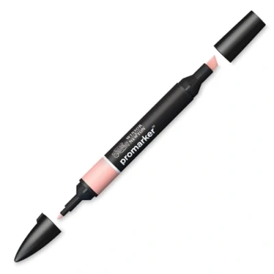 Bild av Winsor &amp; Newton 0203622 ProMarker professionell layoutmärkpenna 2 spetsar, fin och bred för ritningar, design layouter dimrosa