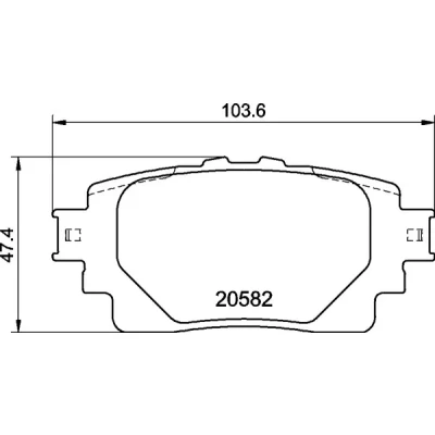Bild av Bromsbeläggssats, skivbroms BREMBO P 83 174