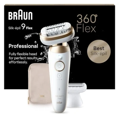 Bild av Braun Silk épil 9 Flex 3D Epilator SES9 041 (vit/guld)