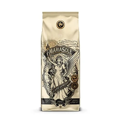 Bild av Mariasole Caffè Espresso kaffebönor ny design samma smak premium espressobönor för helautomatiska och skärmhållare traditionell rostning över träeld handgjord (1 kg pack))