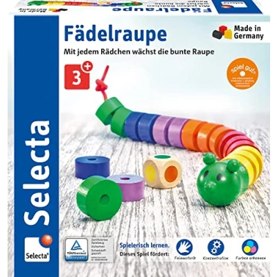 Bild av Selecta 63005 trådmask, tärning och trådspel, 3 år till 6 år, flerfärgad