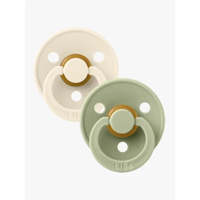 Bild av BIBS Colour Napp 2 pack Latex Stl 3 Rund, Ivory/Sage