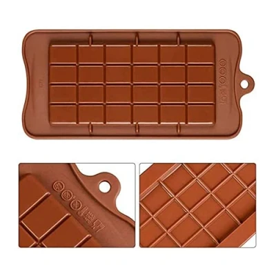Bild av Selecto Bake Break Apart Chokladformar Silikongodisformar, 1 st Non stick Återanvändbara gör det själv bakformar Candy Protein &amp; Energy Bar Formar