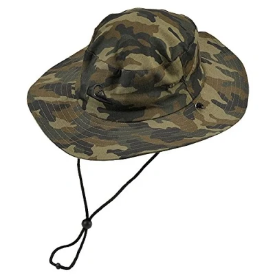 Bild av Quiksilver Bushmaster solskydd för män, hinkhatt med slappt visir, Kamouflage, L XL