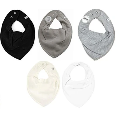 Bild av Pippi made with love Solid 5PACK Haklapp för barn, Storlek: One Size, White