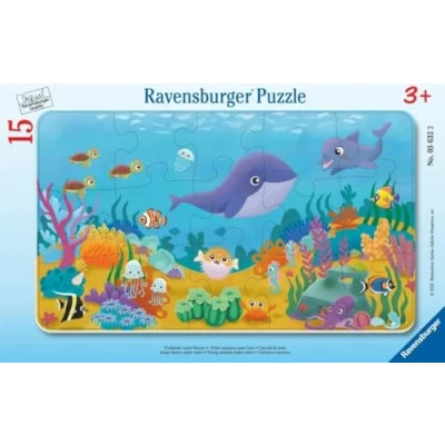 Bild av Ravensburger Barnpussel djurbarn under vatten 15 delar rampussel för barn från 3 år