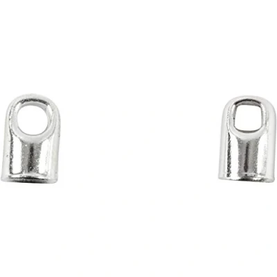 Bild av Creativ Company End cap Silver plated 8 pcs.