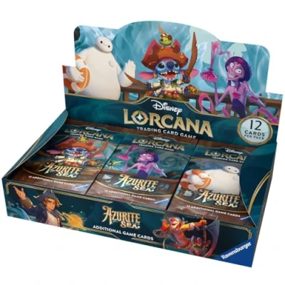 Bild av Disney Lorcana Trading Card Game: Azurblaues Meer Booster Display mit 24 Packs (Englisch)