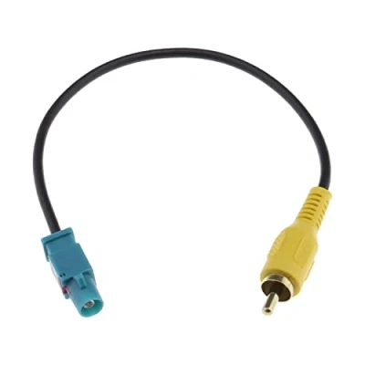 Bild av Be In Your Mind Fakra Z hane till RCA adapterkabel kompatibel med Mercedes Command PCM 2.1 / 3.0 NTG 2.5 4.0 4.5 bil omvänd kamera