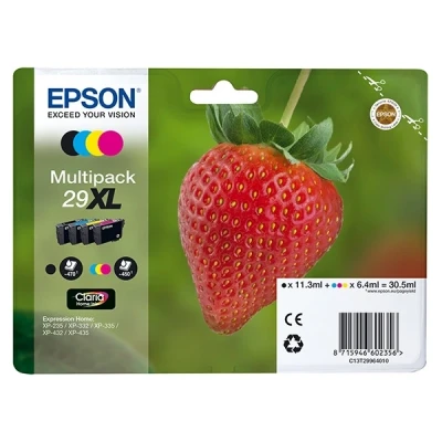 Bild av Epson original 29XL bläck jordgubb, XP 235, Paket med 4 färgar