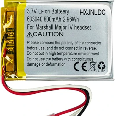 Bild av DC 3.7V 800mAh 603040 litiumbatteri for Marshall MID Major II III IV Bluetooth hörlurar VDL603040 SR603040