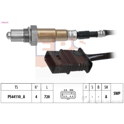 Bild av EPS 1.998.554 Sonde lambda chauffé, planaire, Filetage prégraissé BMW: 3 Berline, Touring, 1 5 portes