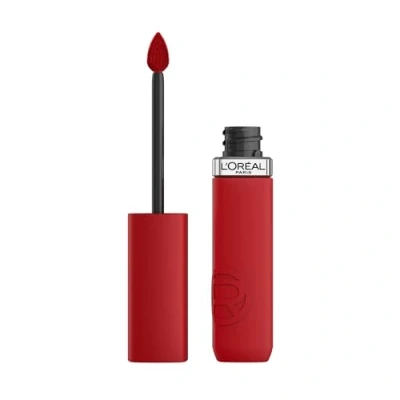 Bild av L&#039;Oréal Paris flytande läppstift, intensiv färg, matt formel med hyaluronsyra, ingen överföring, inkörbar matteresistens, ton: 430 A Lister
