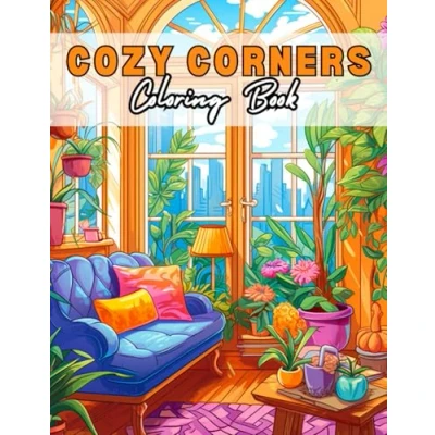 Bild av Cozy Corners Coloring Book: Cute Illustrations for Teens and Adults with Adorable Animal Characters Stress Relief Relaxation!