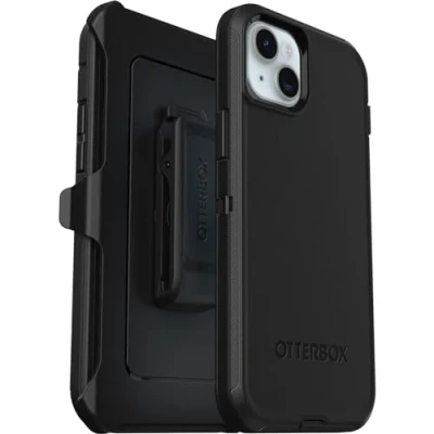 Bild av Otterbox Defender skal för iPhone 15 Plus/iPhone 14 Plus, extra stöttåligt, fallsäkert, skyddande skal, testad till militärstandard x5, Svart