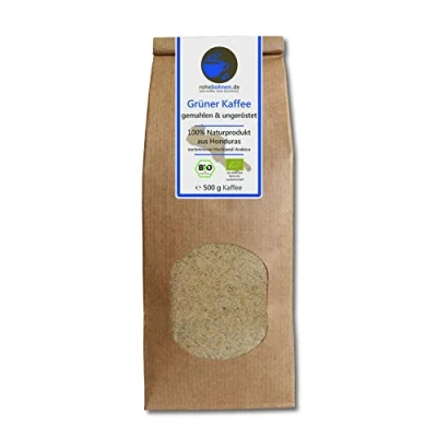Bild av Ekologiskt malet grönt kaffe för viktminskning/diet Honduras (malet kaffe, orostat 500g) GMP certifierat