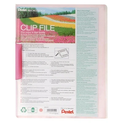 Bild av Pentel Clip File A4 20k rosa