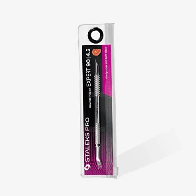 Bild av pusher nagelband manikyr pedikyr Staleks Pro Expert Pe 90/4.2 lutande och böjt blad