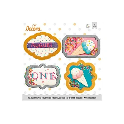 Bild av Decora 0255088 Mini Frames Cookie Cutters Set Of 4