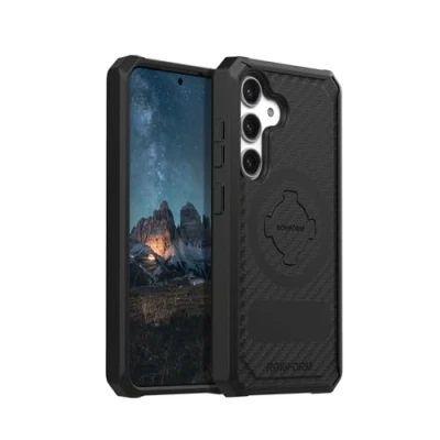 Bild av Rokform Galaxy S24 fodral, robust serie, magnetiskt fodral med vridlås, dropptestad rustning (svart)