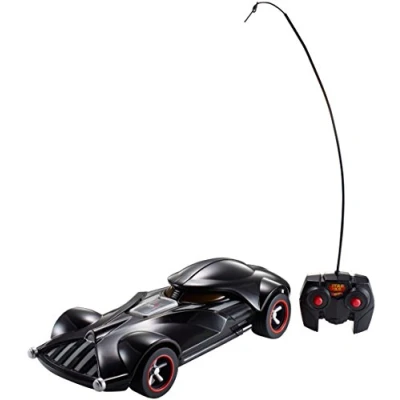 Bild av Hot Wheels FBW75 Star Wars Darth Vader RC fordon med ljus och ljud, fjärrstyrd bil regulator, leksak från 3 år