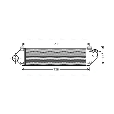 Bild av PRASCO FDA4438 Intercooler FORD: S Max Mk1, Focus 2, KUGA 1, VOLVO: S80 II