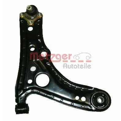 Bild av METZGER 58012102 Bras de suspension KIT + avec rotule suspension, support en caoutchouc Essieu avant droit barre oscillant transversal