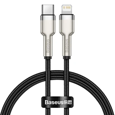 Bild av Baseus USB C cable for Lightning Cafule PD 20W 1m (black)