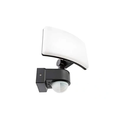 Bild av HUBER LED strålkastare med rörelsedetektor 360 17 W, 2600 lm mycket känslig tack vare 3 sensorer och matrislinser, inklusive underkrypskydd områdesbegränsning, vägg hörnmontering, IP65,