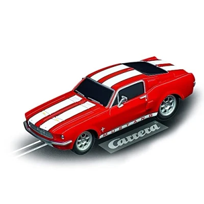 Bild av Carrera 20064120 GO!!! Ford Mustang &#039;67 Racing Red I racerbanor och licensierade slotcars upp till 2 spelare För pojkar flickor från 6 år vuxna