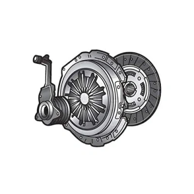 Bild av VALEO KIT3P (CSC) 834285 Kit d&#039;embrayage avec mécanisme d&#039;embrayage, butée hydraulique disque 215 RENAULT: LAGUNA 2 Grandtour